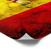 Spanien: Bandera de España Poster (Ecke)