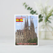 Spanien - Barcelona - Basilica Sagrada Familia - Postkarte (Stehend Vorderseite)