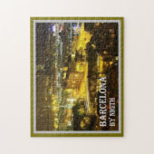 Spanien - Barcelona durch Nacht - Puzzle (Vertikal)