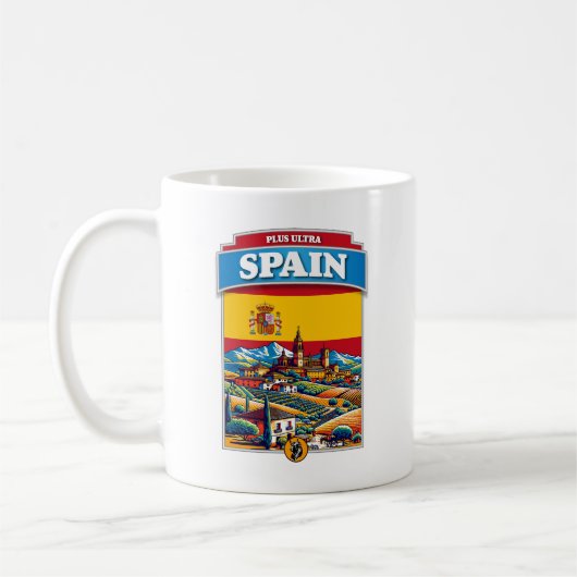 Spanien Barcelona Flaggen Europa Kaffeetasse (Links)