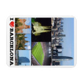 Spanien - Barcelona - I Liebe - Magnet (Horizontal)