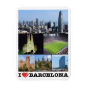 Spanien - Barcelona - I Liebe - Magnet (Vertikal)