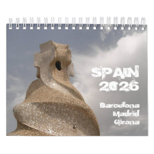 Spanien Barcelona Madrid Girona 2026 Kalender