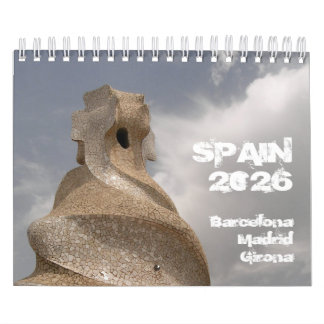 Spanien Barcelona Madrid Girona 2026 Kalender