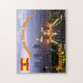 Spanien - Barcelona - Montjuic Placa Spanien - Puzzle (Vertikal)