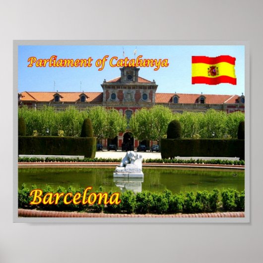 Spanien - Barcelona - Parlament Kataloniens - Poster (Vorne)