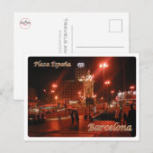 Spanien - Barcelona - Spanien - Platz - Postkarte (Vorne/Hinten)