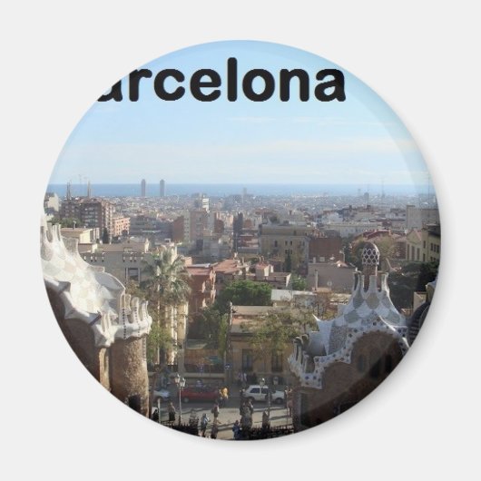 Spanien Barcelona View (St.K.) Magnet (Vorne)
