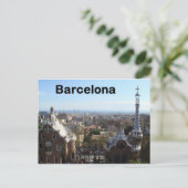 Spanien Barcelona View (St.K.) Postkarte (Stehend Vorderseite)