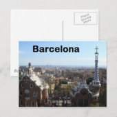 Spanien Barcelona View (St.K.) Postkarte (Vorne/Hinten)