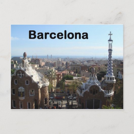 Spanien Barcelona View (St.K.) Postkarte (Vorderseite)