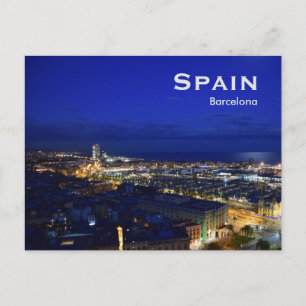Spanien Barcelona Vintage Reise Tourismus Hinzufüg Postkarte