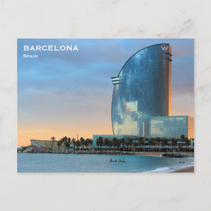Spanien Barcelona Vintage Reise Tourismus Postkart Postkarte