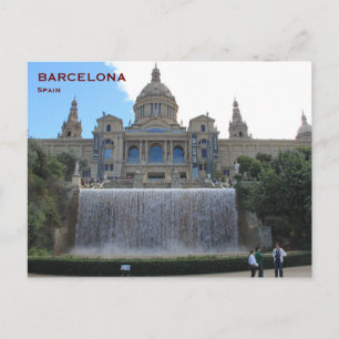 Spanien Barcelona Vintage Reise Tourismus Postkart Postkarte