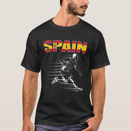 Spanien Basketball Fans Jersey Proud Spanish Sport T-Shirt (Vorderseite)