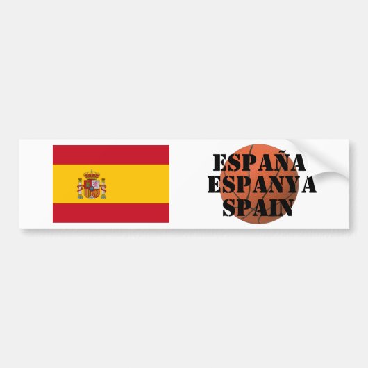 Spanien Basketball-Team Autoaufkleber (Vorne)