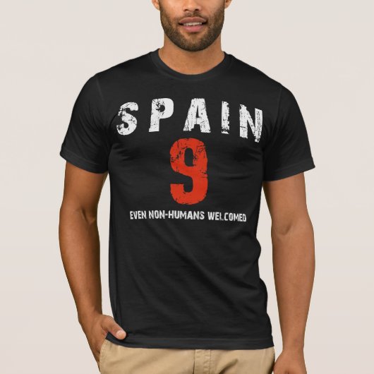 Spanien-Bezirk 9 T-Shirt (Vorderseite)