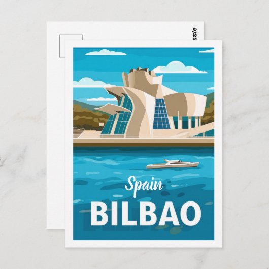 Spanien Bilbao Vintag Berühmter Reiseort Postkarte (Vorne/Hinten)