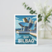 Spanien Bilbao Vintag Berühmter Reiseort Postkarte (Stehend Vorderseite)
