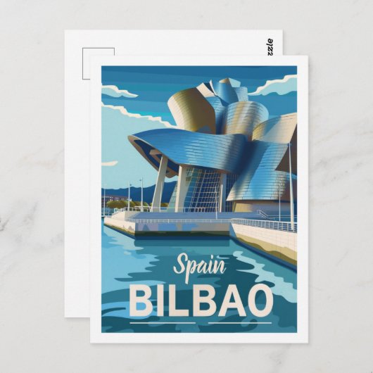 Spanien Bilbao Vintag Berühmter Reiseort Postkarte (Vorne/Hinten)