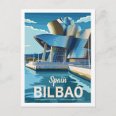 Spanien Bilbao Vintag Berühmter Reiseort Postkarte (Vorderseite)