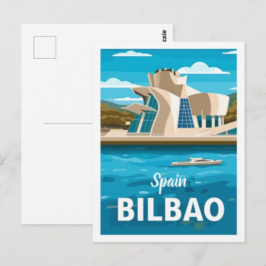 Spanien Bilbao Vintage Berühmter Reiseort Postkarte (Vorne/Hinten)