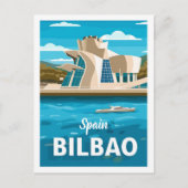 Spanien Bilbao Vintage Berühmter Reiseort Postkarte (Vorderseite)
