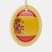 Spanien-Blasen-Flagge Keramikornament (Rechts)