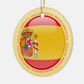 Spanien-Blasen-Flagge Keramikornament (Links)