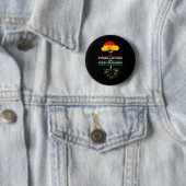 Spanien Brasilien Flaggen Erbe Geschenk Expat Fans Button (Beispiel)