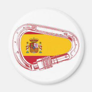 Spanien Carabiner Flagge Magnet
