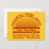 SPANIEN Costa Del Sol Postkarte (Vorne/Hinten)