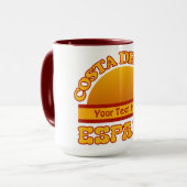SPANIEN Costa Del Sol Tasse - wählen Sie Stil (Vorderseite Links)