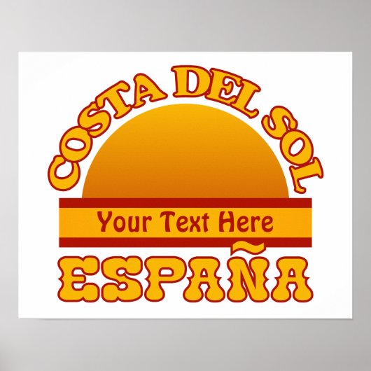 SPANIEN Costa Del Sol Zollposter Poster (Vorne)