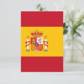 Spanien Dankeskarte (Stehend Vorderseite)