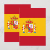 Spanien Dankeskarte (Vorne/Hinten)