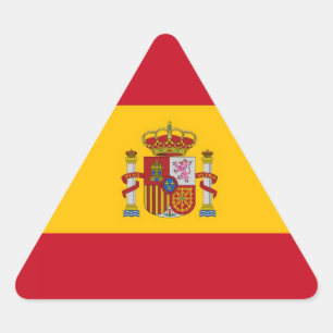 SPANIEN DREIECKIGER AUFKLEBER