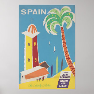 Spanien Druck Spanisch Reise Kunstplakat Poster
