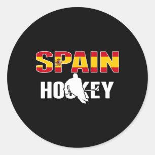 Spanien Eishockey-Liebhaber-Trikot - Spanische Hoc Runder Aufkleber
