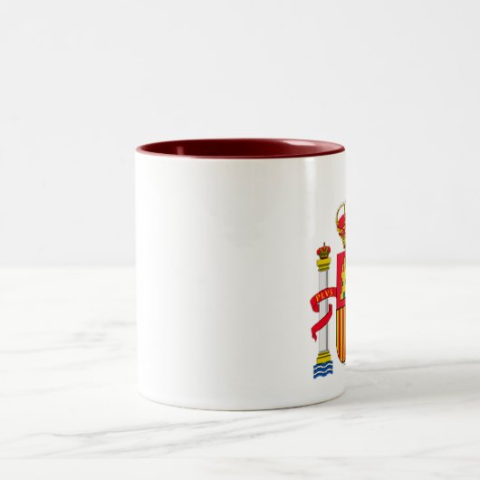 Spanien-Emblem Zweifarbige Tasse (Mittel)