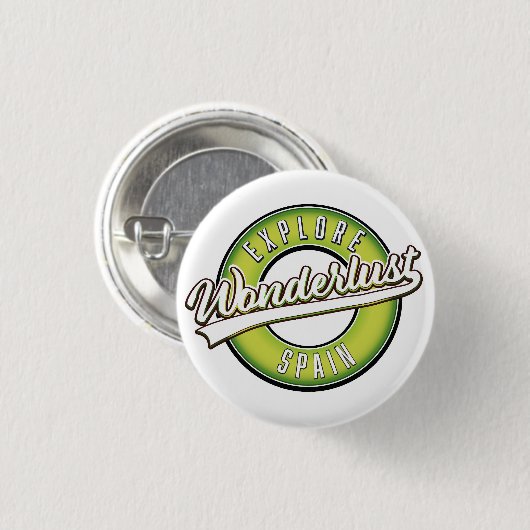 Spanien entdecken Wonderlust Button (Vorne & Hinten)