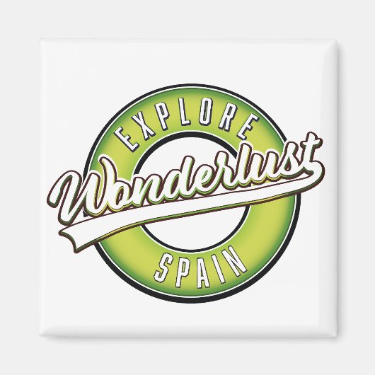 Spanien entdecken Wonderlust Magnet (Vorne)