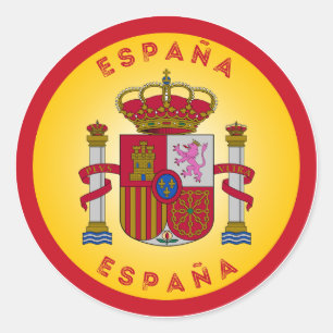 Spanien-Erbe-Emblem Runder Aufkleber