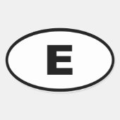 Spanien - Espana - Europa Ovaler Aufkleber (Vorderseite)