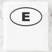 Spanien - Espana - Europa Ovaler Aufkleber (Tasche)