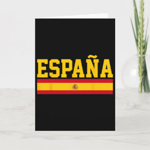 Spanien Espana Flagge Fußball Sport Fan Souvenir G Karte