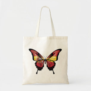 Spanien Espana Frack Butterfly Flag Aufkleber Tragetasche