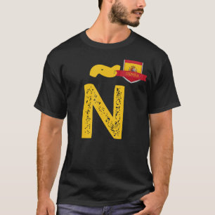 Spanien España Human Flag Letter N Spain España T-Shirt