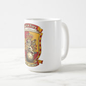 Spanien Ewiger Löwe Aufstieg, Spanisches Erbe Gesc Kaffeetasse (VorderseiteRechts)