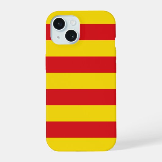 Spanien: Fall La Senyera Catalonia Otterbox iPhone 15 Hülle (Rückseite)